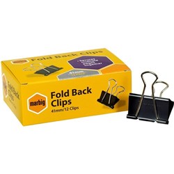 Marbig Foldback Clips 41mm Single